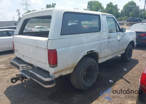 1989 Ford Bronco U100 из США, поврежденный, VIN 1FMEU15N8KLB05306